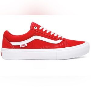 Vans Old Skool Pro - Red & White - 8.5M